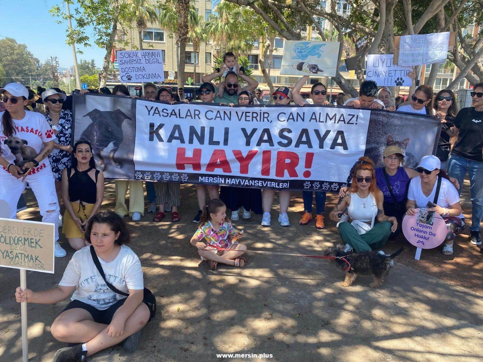 Mersin Hayvanseverleri Kanlı Yasaya &Quot;Hayir&Quot; Dedi!