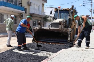 Alsancak Mahallesinde Sıcak Asfalt İle Kaplanan Yol Yenilendi