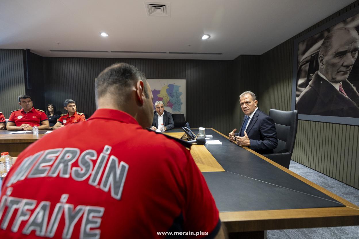 İtfaiye Haftası’nda İtfaiye Personelinden Başkan Seçer’e Ziyaret