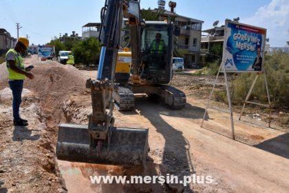 Meski̇, Kanalizasyon Hattı Çalışmalarını Sürdürüyor