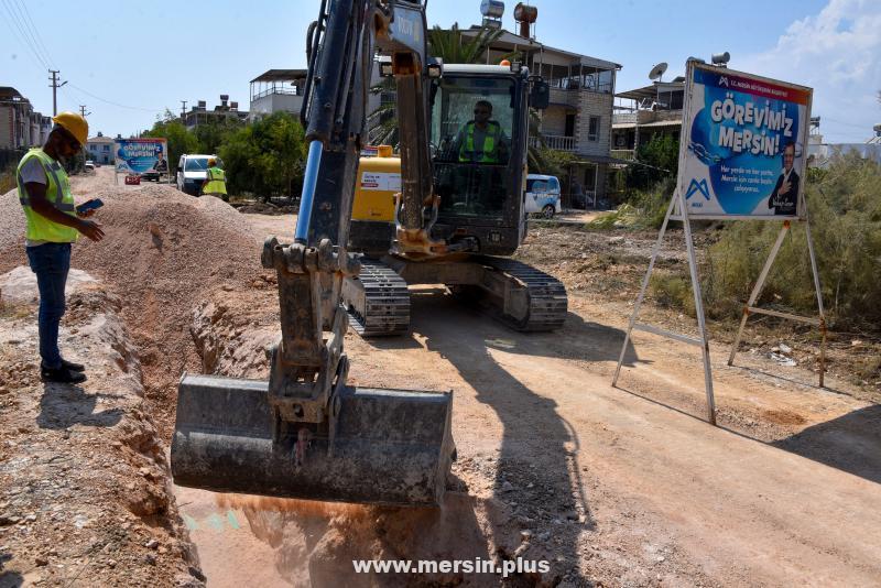 Meski̇, Kanalizasyon Hattı Çalışmalarını Sürdürüyor