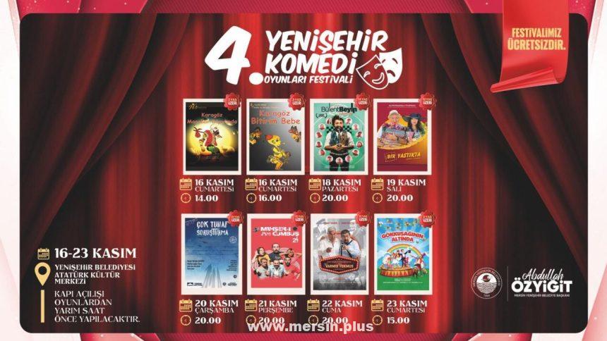 4. Yenişehir Komedi Oyunları Festivali 16 Kasım’da Başlıyor