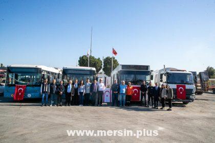 Büyükşehir, Gazimağusa Belediyesi’ne 3 Yolcu Otobüsü İle Birlikte Yol Süpürme Aracı Hibe Etti