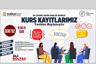 Kurs Kayıtları, Tarsus Belediyesi Tarafından Duyurularak, Herkesin Eğitim Alabilmesi İçin Açıldı.